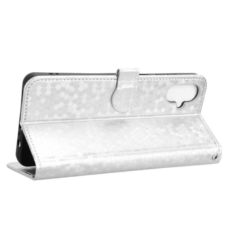 For Samsung Galaxy F06 5G / M06 5G Honeycomb Dot Texture Leather Phone Case