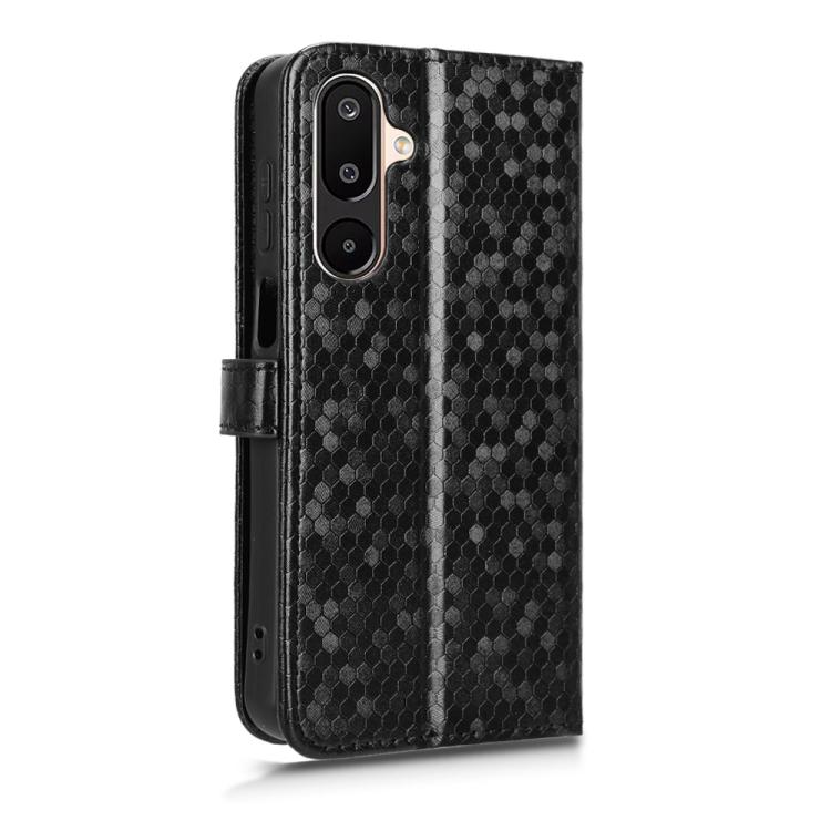 For Samsung Galaxy F16 / M16 Honeycomb Dot Texture Leather Phone Case
