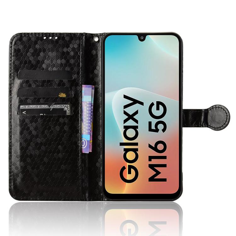 For Samsung Galaxy F16 / M16 Honeycomb Dot Texture Leather Phone Case