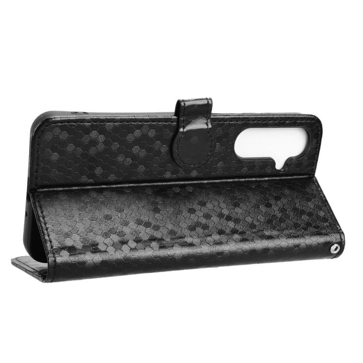For Samsung Galaxy F16 / M16 Honeycomb Dot Texture Leather Phone Case