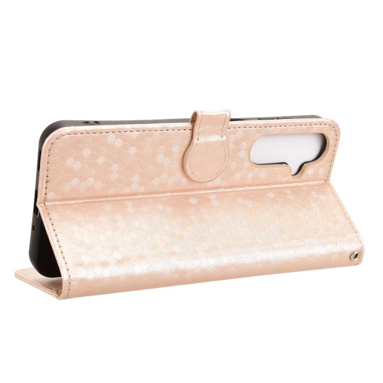 For Samsung Galaxy F16 / M16 Honeycomb Dot Texture Leather Phone Case