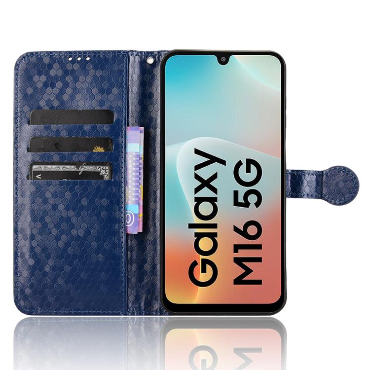 For Samsung Galaxy F16 / M16 Honeycomb Dot Texture Leather Phone Case