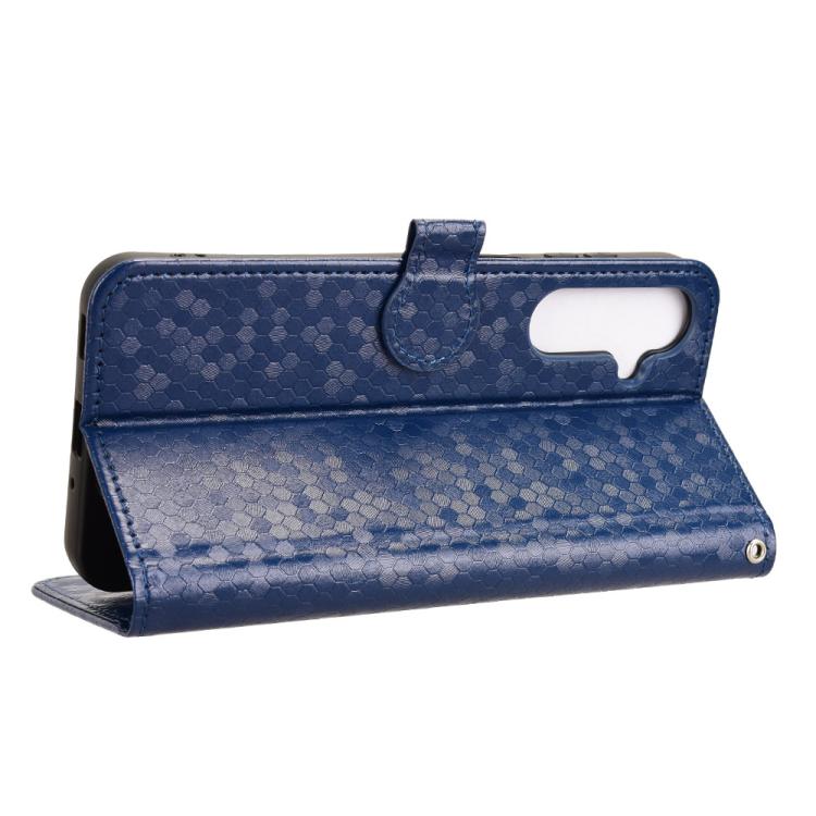 For Samsung Galaxy F16 / M16 Honeycomb Dot Texture Leather Phone Case