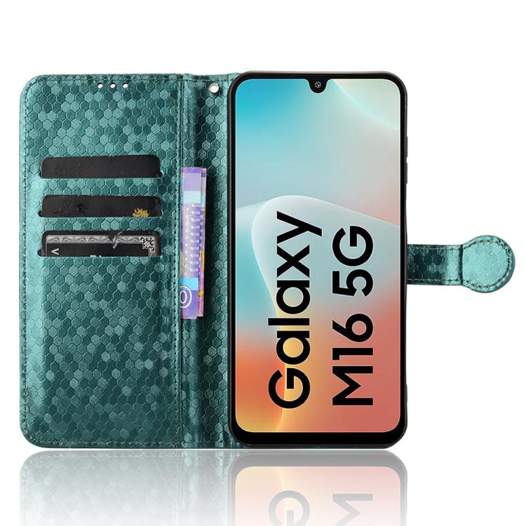 For Samsung Galaxy F16 / M16 Honeycomb Dot Texture Leather Phone Case