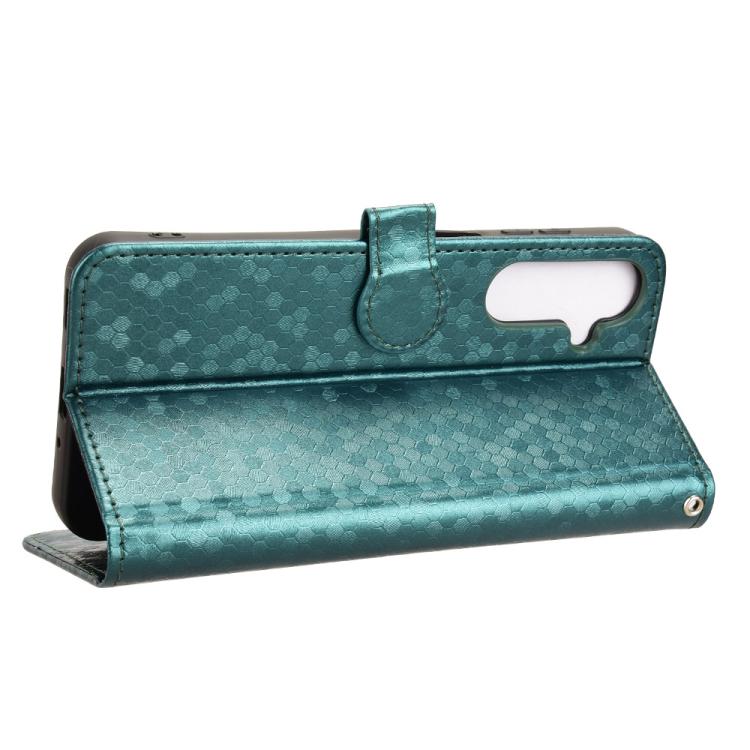 For Samsung Galaxy F16 / M16 Honeycomb Dot Texture Leather Phone Case