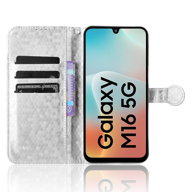 For Samsung Galaxy F16 / M16 Honeycomb Dot Texture Leather Phone Case