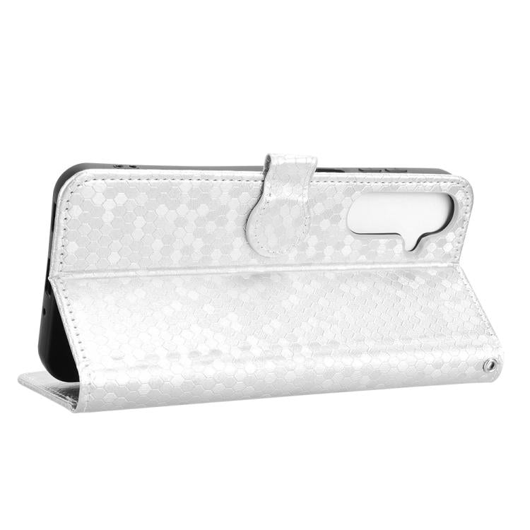 For Samsung Galaxy F16 / M16 Honeycomb Dot Texture Leather Phone Case