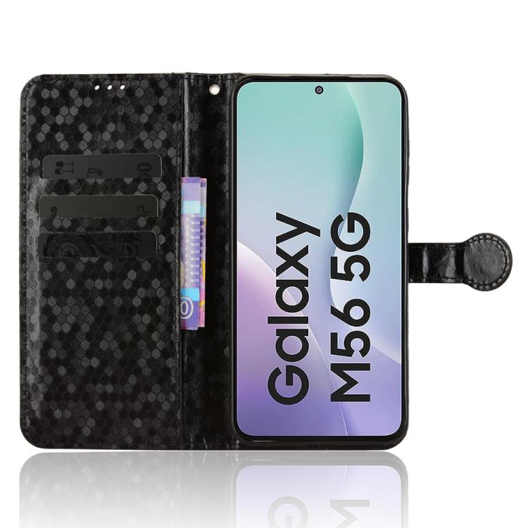 For Samsung Galaxy M56 5G Honeycomb Dot Texture Leather Phone Case