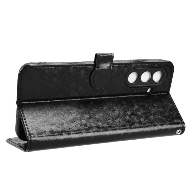For Samsung Galaxy M56 5G Honeycomb Dot Texture Leather Phone Case