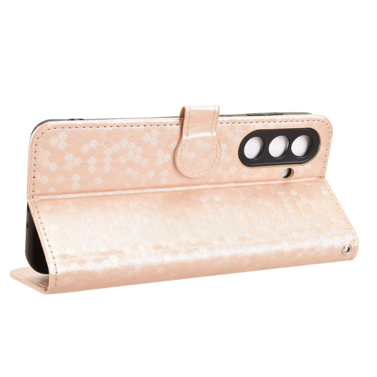 For Samsung Galaxy M56 5G Honeycomb Dot Texture Leather Phone Case