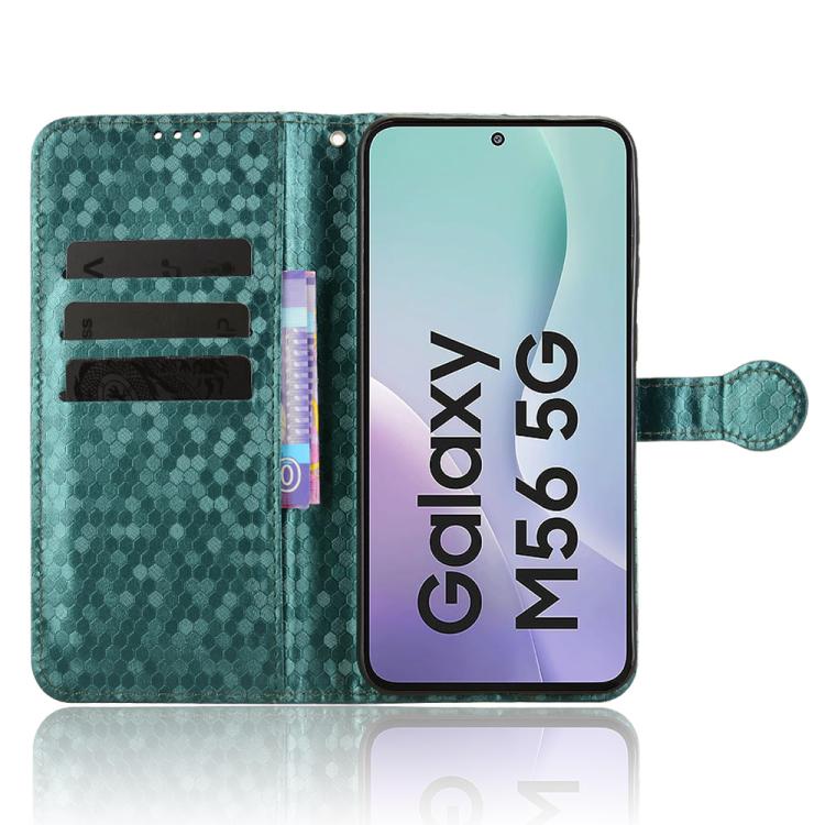 For Samsung Galaxy M56 5G Honeycomb Dot Texture Leather Phone Case