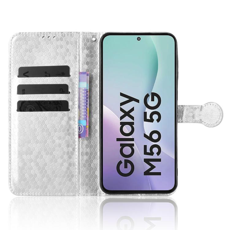 For Samsung Galaxy M56 5G Honeycomb Dot Texture Leather Phone Case