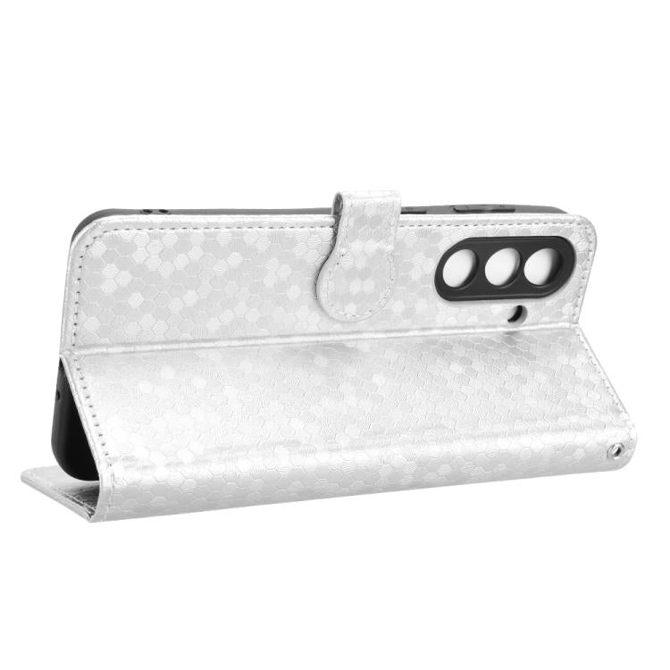 For Samsung Galaxy M56 5G Honeycomb Dot Texture Leather Phone Case