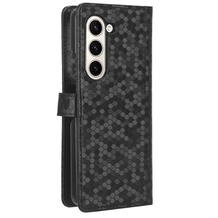 For Samsung Galaxy Z Fold6 5G Honeycomb Dot Texture Leather Phone Case