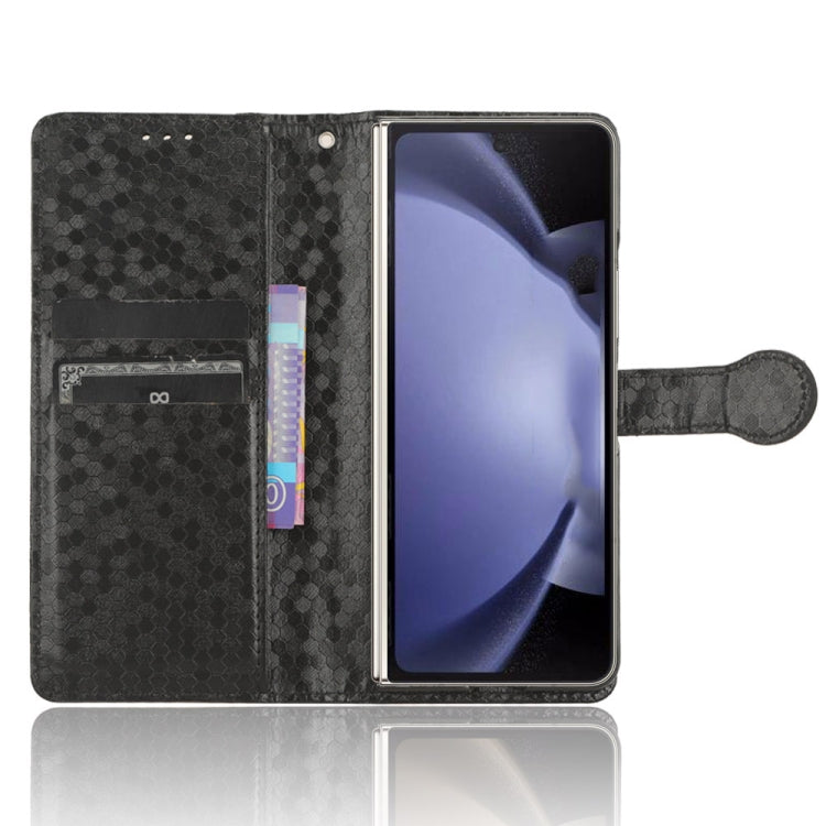 For Samsung Galaxy Z Fold6 5G Honeycomb Dot Texture Leather Phone Case