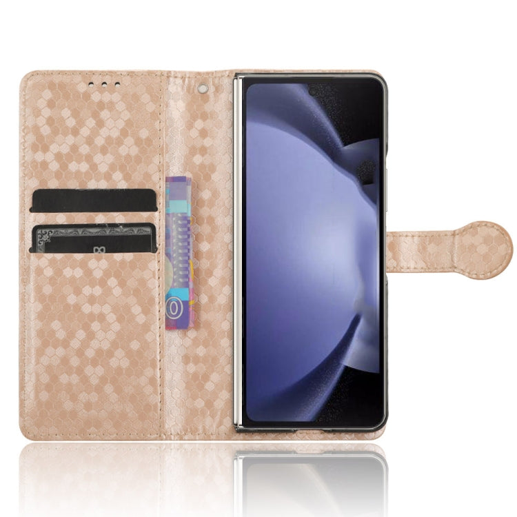 For Samsung Galaxy Z Fold6 5G Honeycomb Dot Texture Leather Phone Case