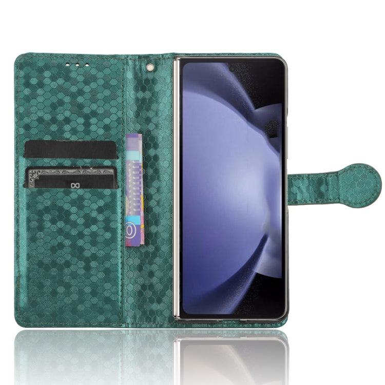 For Samsung Galaxy Z Fold6 5G Honeycomb Dot Texture Leather Phone Case