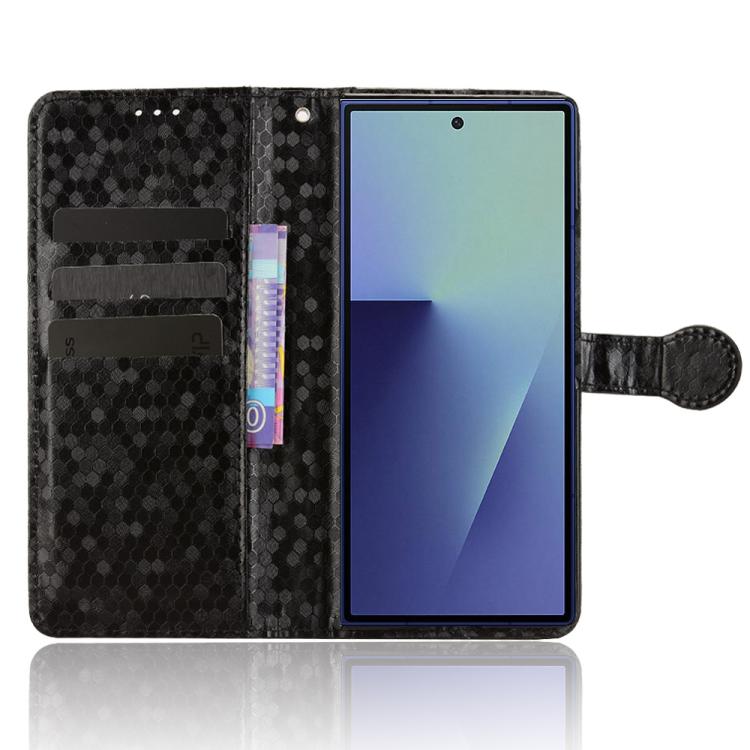 For Samsung Galaxy Z Fold7 5G Honeycomb Dot Texture Leather Phone Case