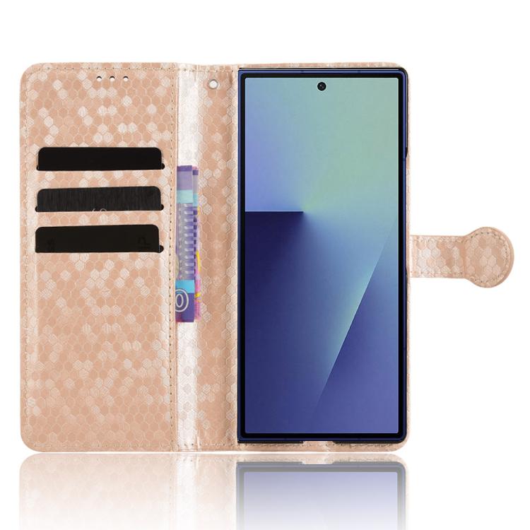 For Samsung Galaxy Z Fold7 5G Honeycomb Dot Texture Leather Phone Case