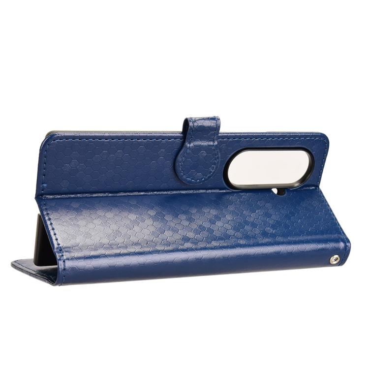 For Samsung Galaxy Z Fold7 5G Honeycomb Dot Texture Leather Phone Case