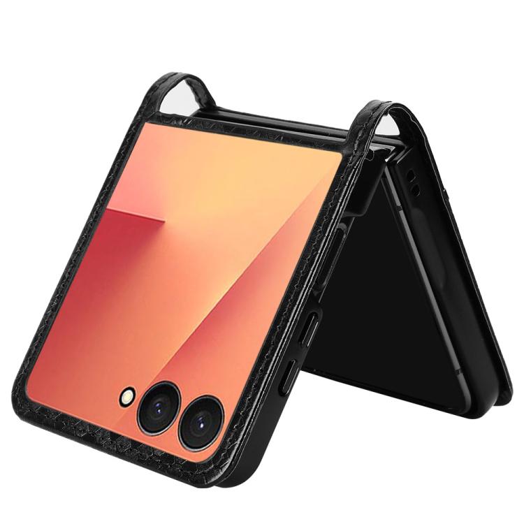 For Samsung Galaxy Z Flip7 5G Honeycomb Dot Texture Leather Phone Case