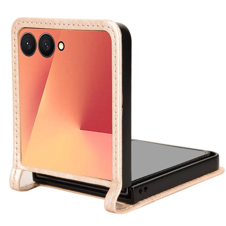 For Samsung Galaxy Z Flip7 5G Honeycomb Dot Texture Leather Phone Case