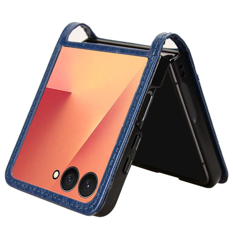 For Samsung Galaxy Z Flip7 5G Honeycomb Dot Texture Leather Phone Case
