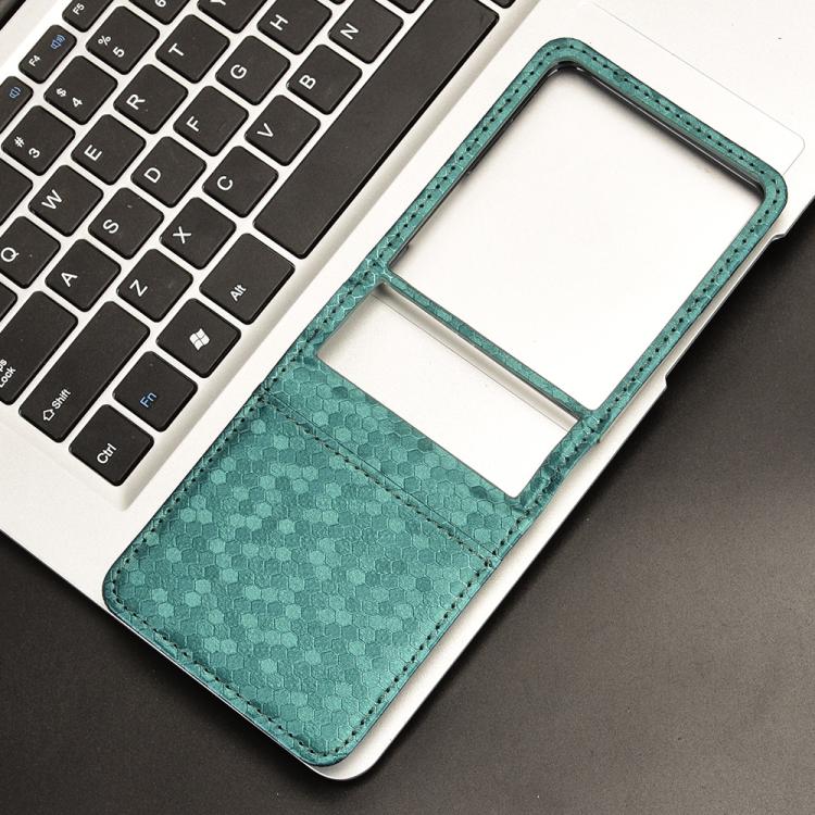 For Samsung Galaxy Z Flip7 5G Honeycomb Dot Texture Leather Phone Case