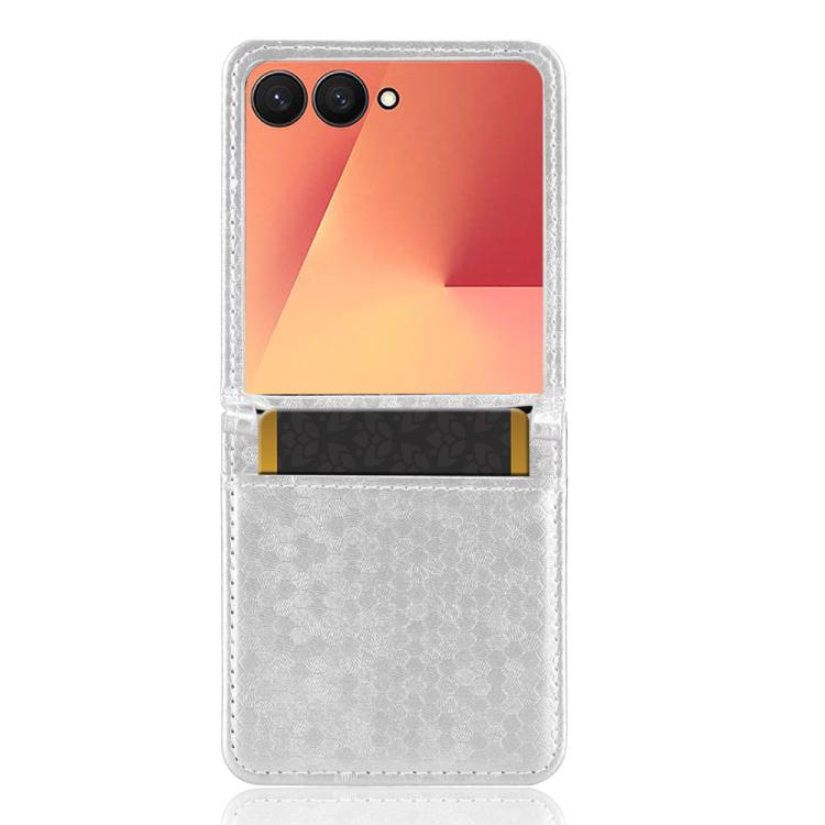 For Samsung Galaxy Z Flip7 5G Honeycomb Dot Texture Leather Phone Case