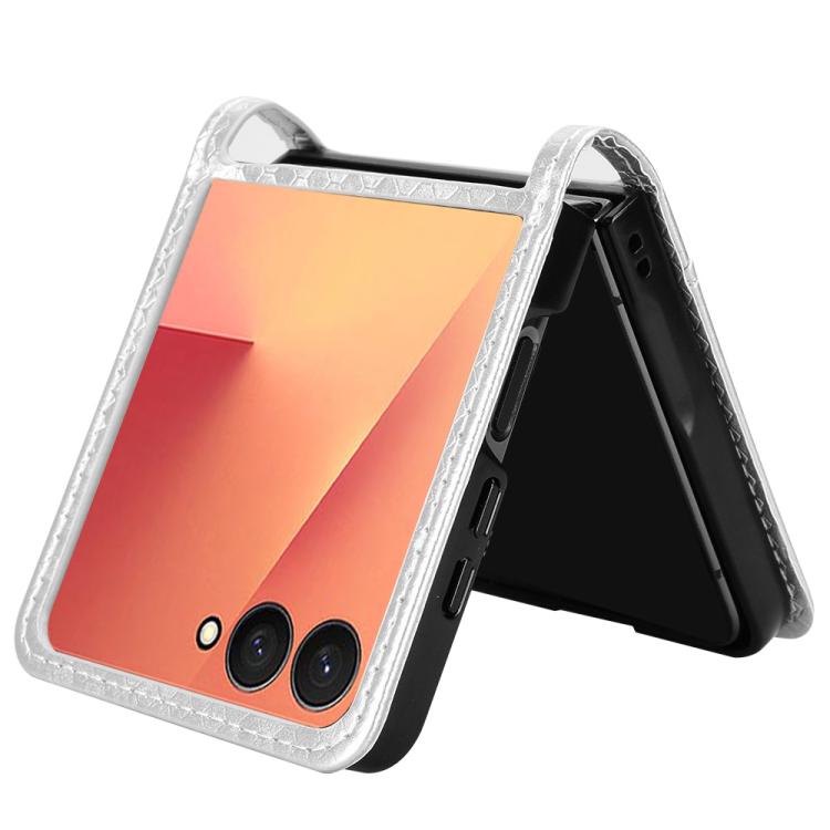 For Samsung Galaxy Z Flip7 5G Honeycomb Dot Texture Leather Phone Case