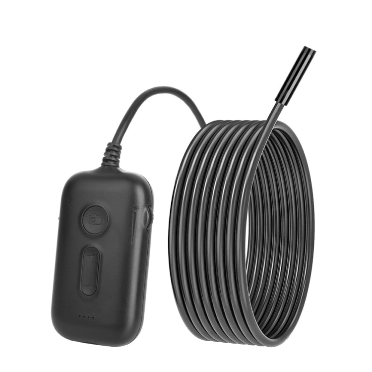 Y15 8mm Single Camera WiFi Connected Hard Cable HD Industrial Endoscope, Length:1m - Black