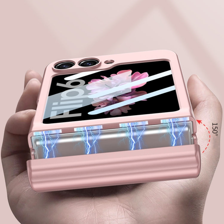 For Samsung Galaxy Z Flip6 / Flip7 FE GKK Integrated Magnetic Full Coverage Flip Phone Case with Pen Box+Pen