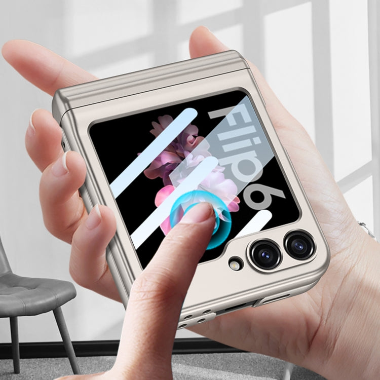 For Samsung Galaxy Z Flip6 / Flip7 FE GKK Integrated Magnetic Full Coverage Flip Phone Case with Pen Box+Pen
