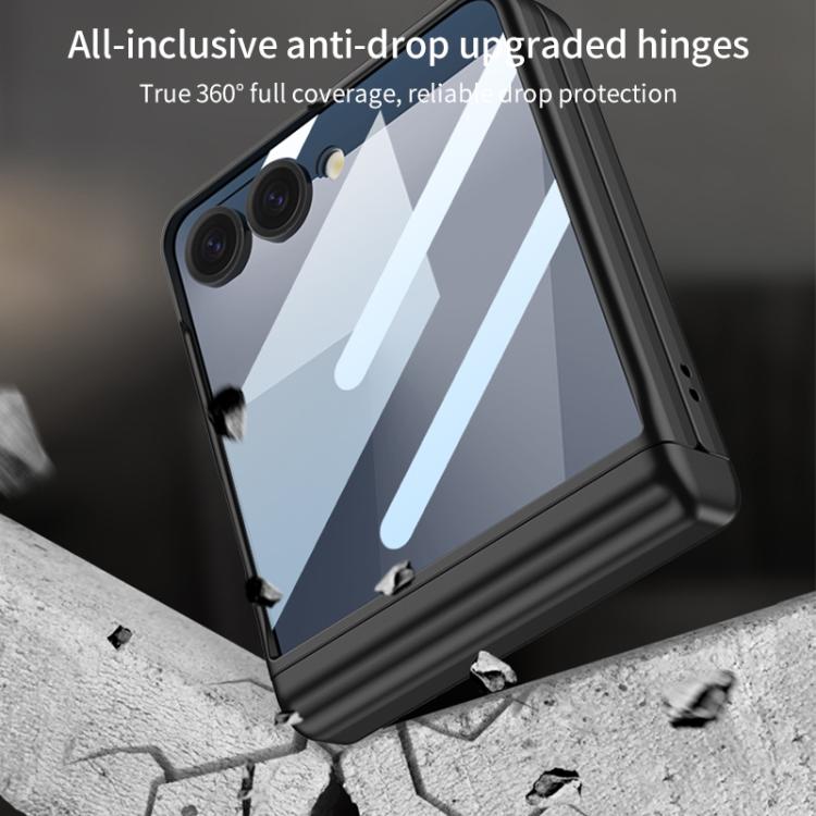 For Samsung Galaxy Z Flip7 5G GKK Integrated Magnetic Full Coverage Flip Phone Case with Pen Box+Pen