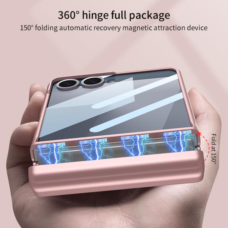 For Samsung Galaxy Z Flip7 5G GKK Integrated Magnetic Full Coverage Flip Phone Case with Pen Box+Pen