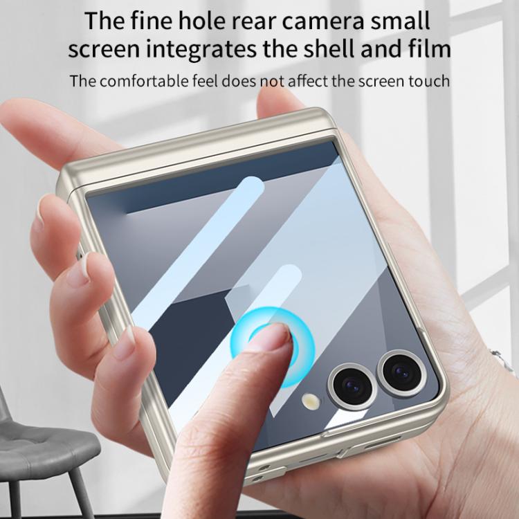 For Samsung Galaxy Z Flip7 5G GKK Integrated Magnetic Full Coverage Flip Phone Case with Pen Box+Pen