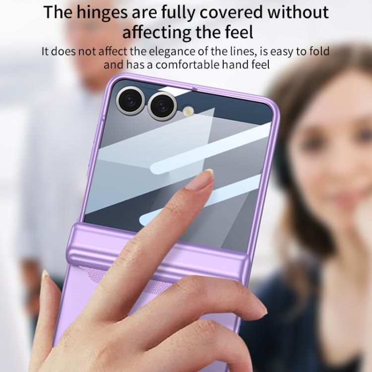 For Samsung Galaxy Z Flip7 5G GKK Integrated Magnetic Full Coverage Flip Phone Case with Pen Box+Pen