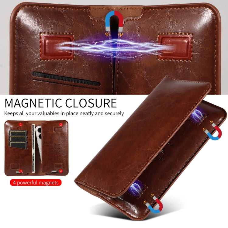 PU Flip Double Phone Card Slot Case, Size:15.7 x 9cm