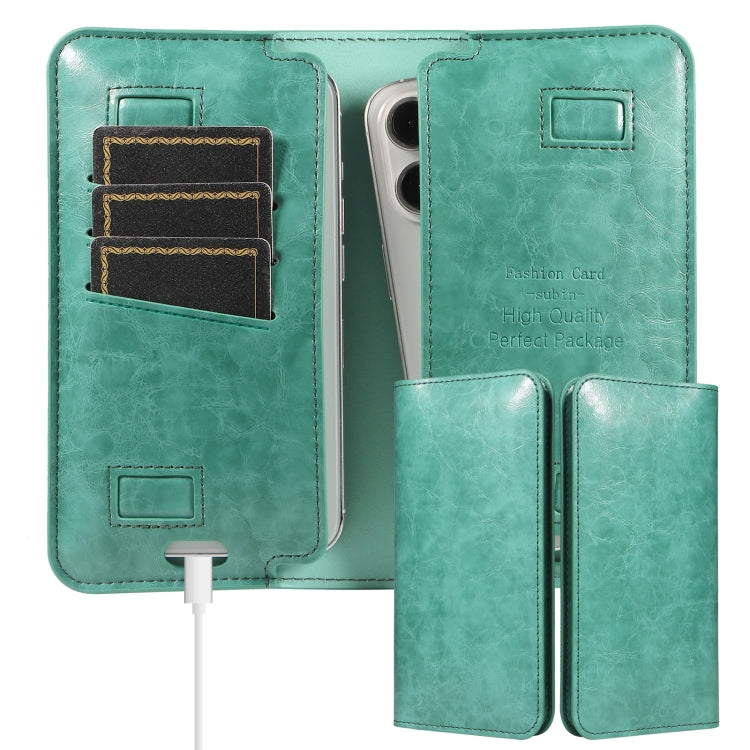 PU Flip Double Phone Card Slot Case, Size:15.7 x 9cm