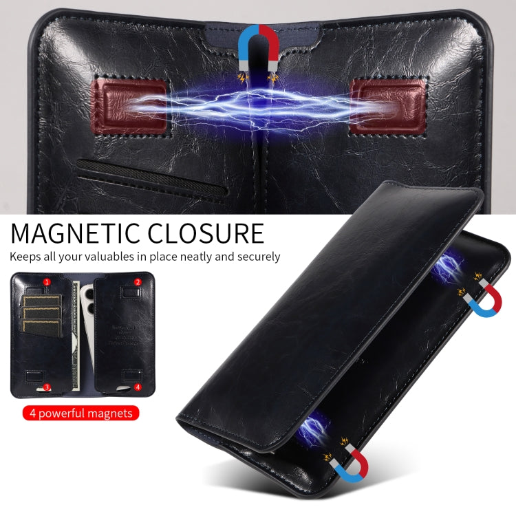 PU Flip Double Phone Card Slot Case, Size:17 x 9.5cm