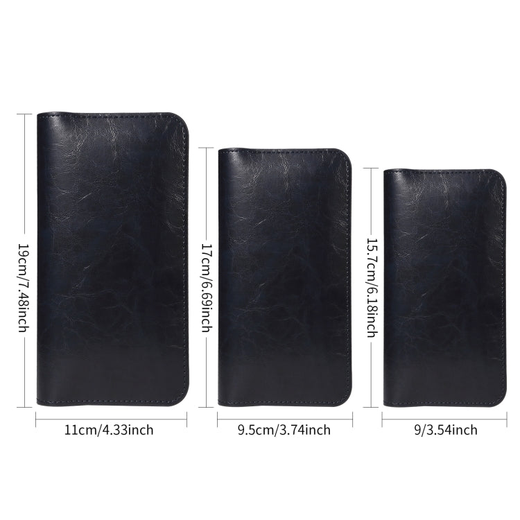 PU Flip Double Phone Card Slot Case, Size:17 x 9.5cm
