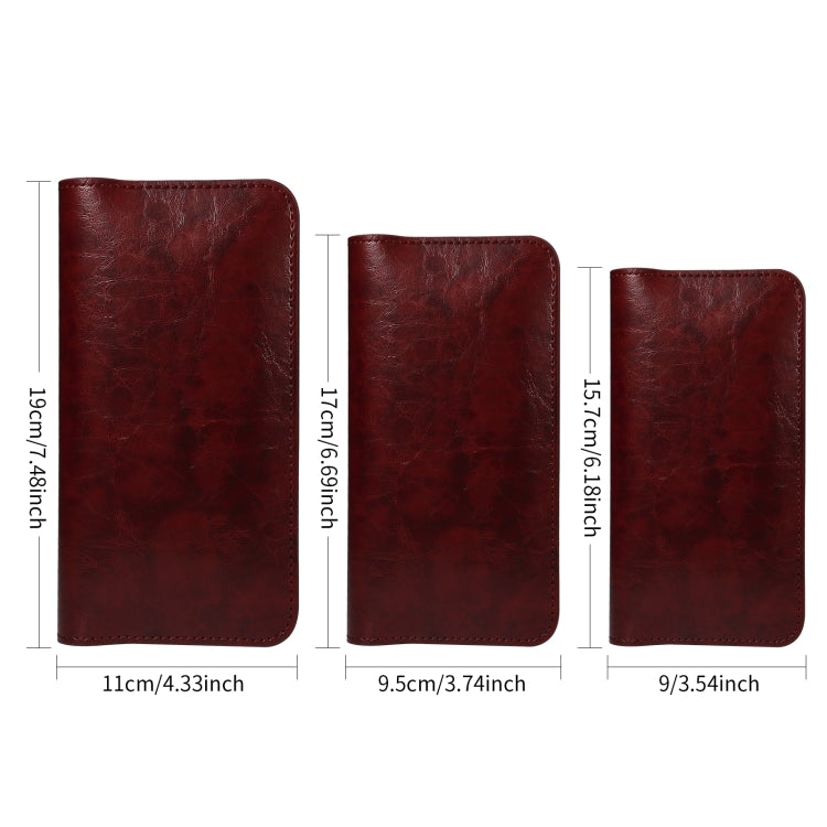 PU Flip Double Phone Card Slot Case, Size:17 x 9.5cm