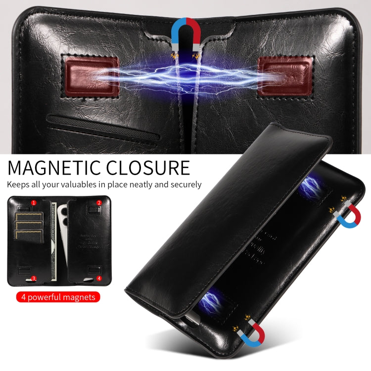 PU Flip Double Phone Card Slot Case, Size:17 x 9.5cm