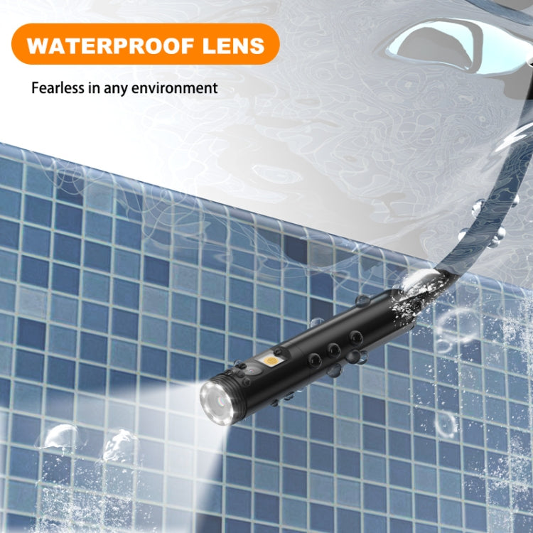 Y15 5.5mm Single Camera WiFi Connected Hard Cable HD Industrial Endoscope, Length:1m - Black