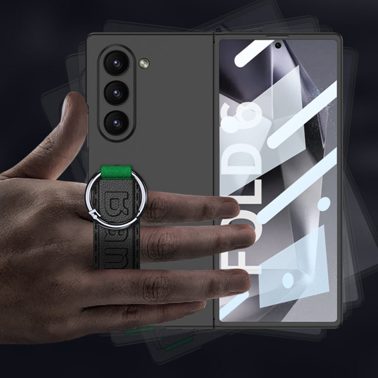 For Samsung Galaxy Z Fold6 GKK Integrated Big Hole Side Wrist Strap Ring Phone Case