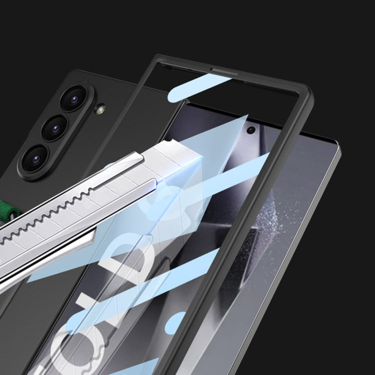 For Samsung Galaxy Z Fold6 GKK Integrated Big Hole Side Wrist Strap Ring Phone Case