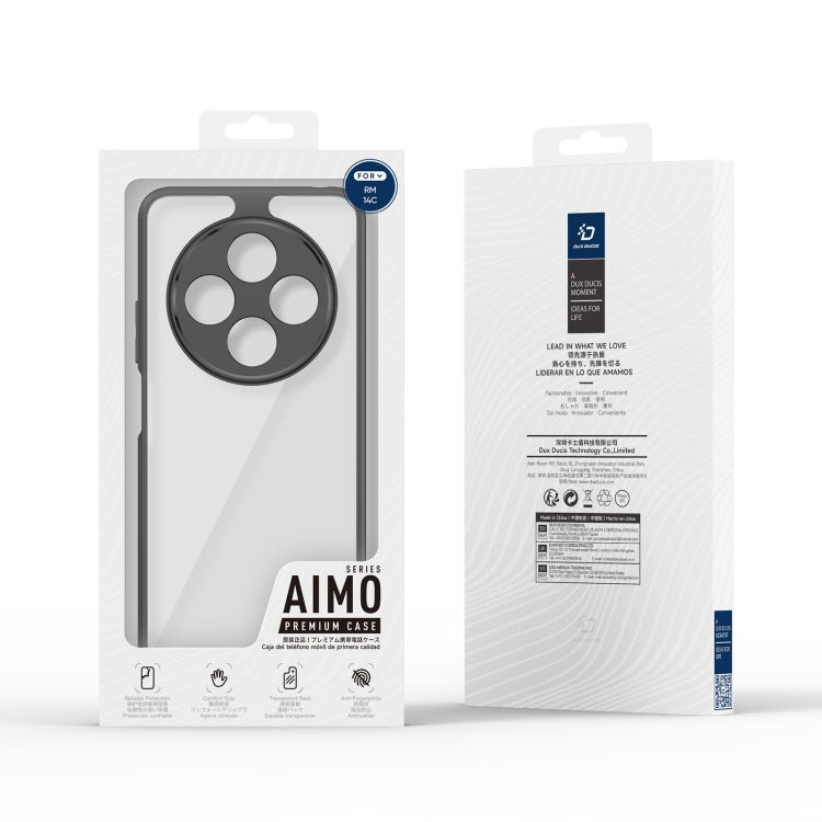 For Redmi 14C 4G DUX DUCIS Aimo Series TPU + PC Frosted Feel Phone Case - Black