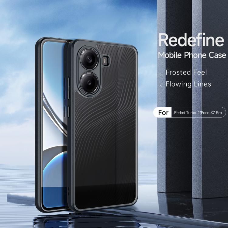For Redmi Turbo 4 DUX DUCIS Aimo Series TPU + PC Frosted Feel Phone Case - Black