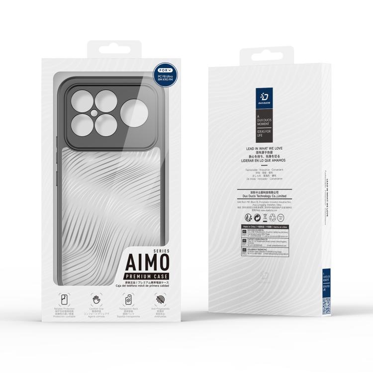 For Redmi K90 Pro Max / Poco F8 Ultra DUX DUCIS Aimo Series TPU + PC Frosted Feel Phone Case - Black