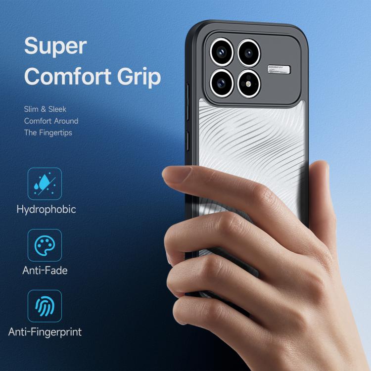For Redmi K90 /  Poco F8 Pro DUX DUCIS Aimo Series TPU + PC Frosted Feel Phone Case - Black